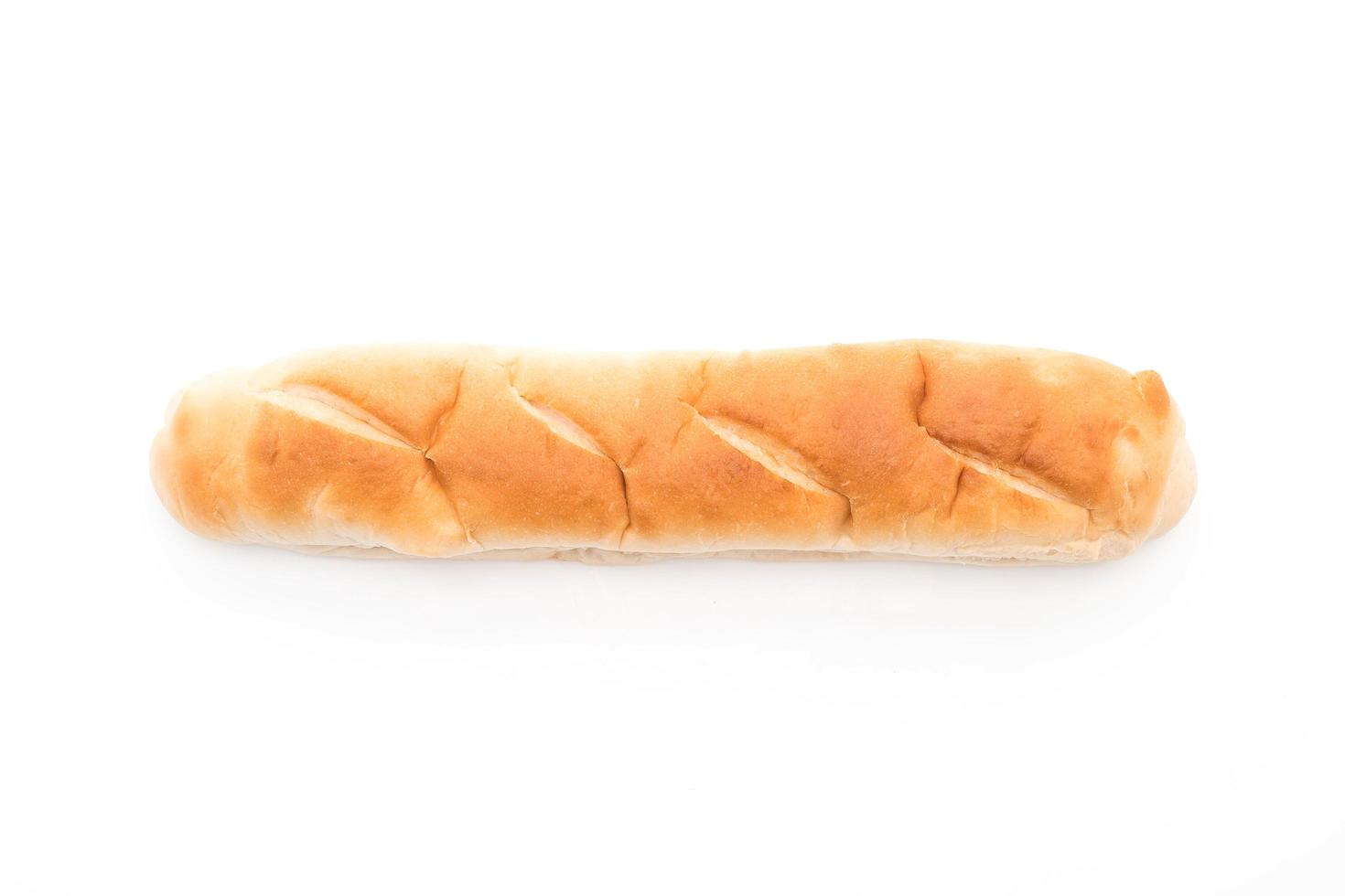 pane francese su sfondo bianco foto