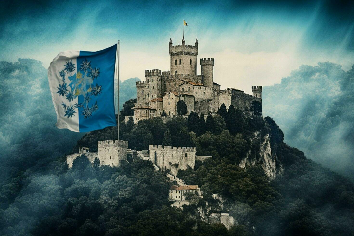 bandiera sfondo di san Marino foto