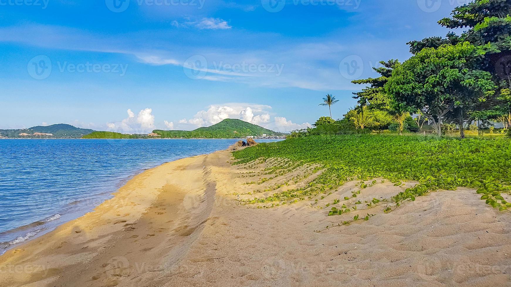 incredibile spiaggia dell'isola di koh samui e panorama del paesaggio in thailandia. foto