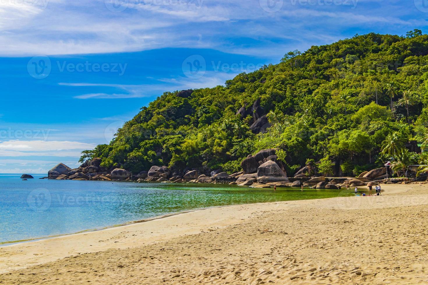 fantastica bella vista panoramica silver beach koh samui thailandia. foto