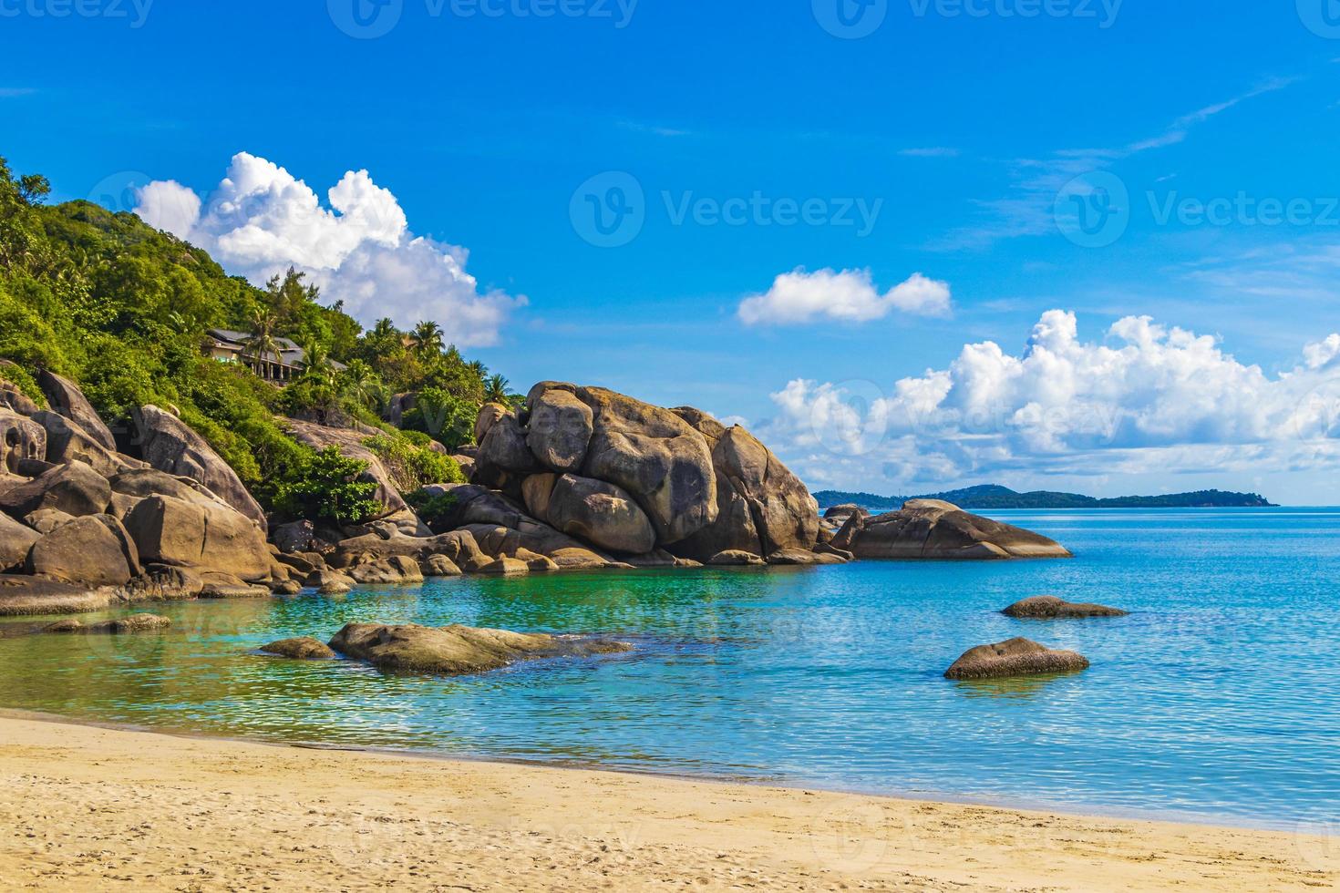 fantastica bella vista panoramica silver beach koh samui thailandia. foto