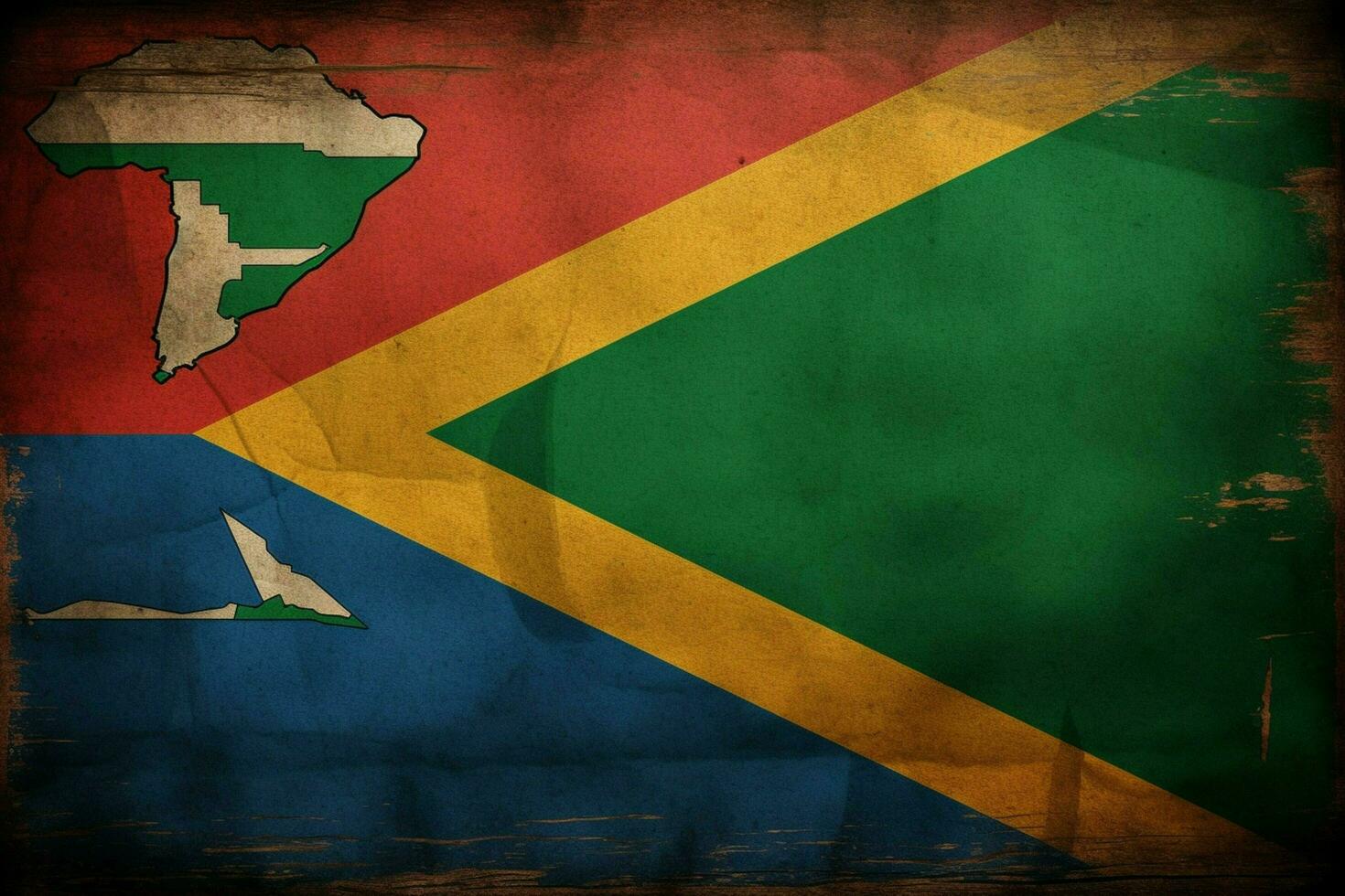 bandiera del sud africa foto