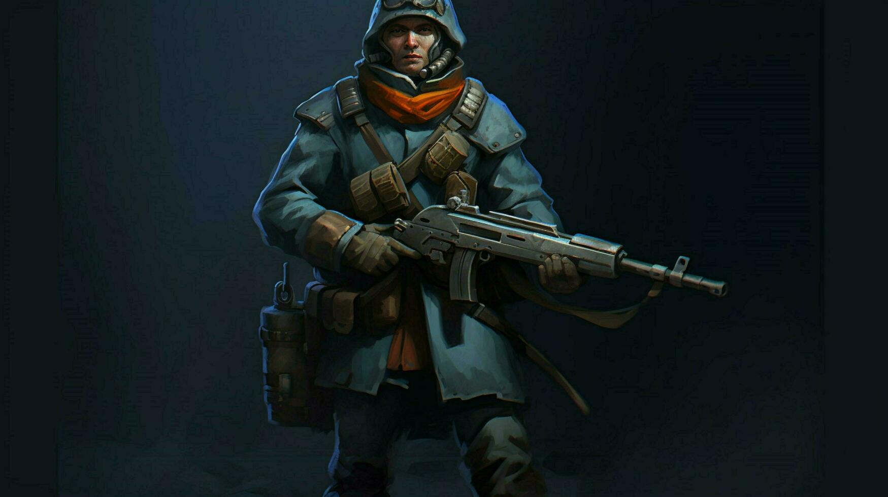 un' personaggio a partire dal il gioco il gioco è un' soldato w foto