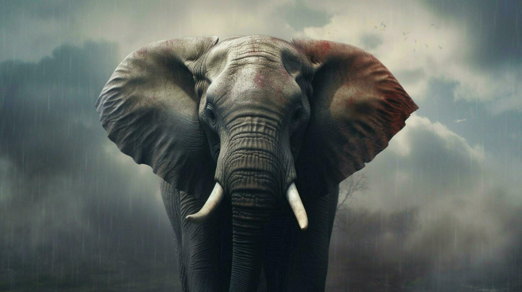 un' manifesto quello dice elefante su esso foto