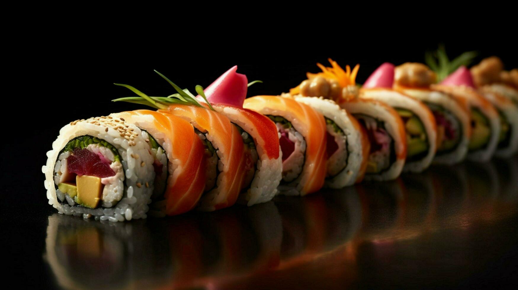 Sushi rotoli Immagine HD foto