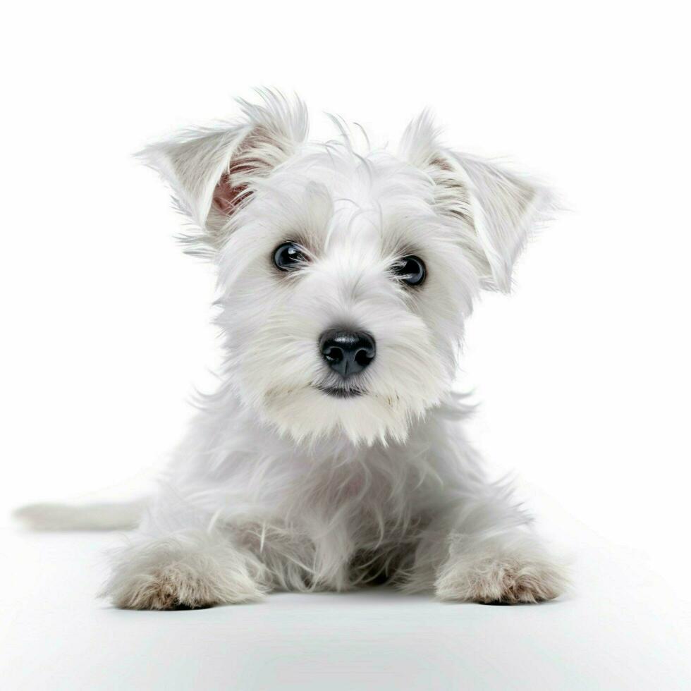 animale domestico con bianca sfondo alto qualità ultra HD foto