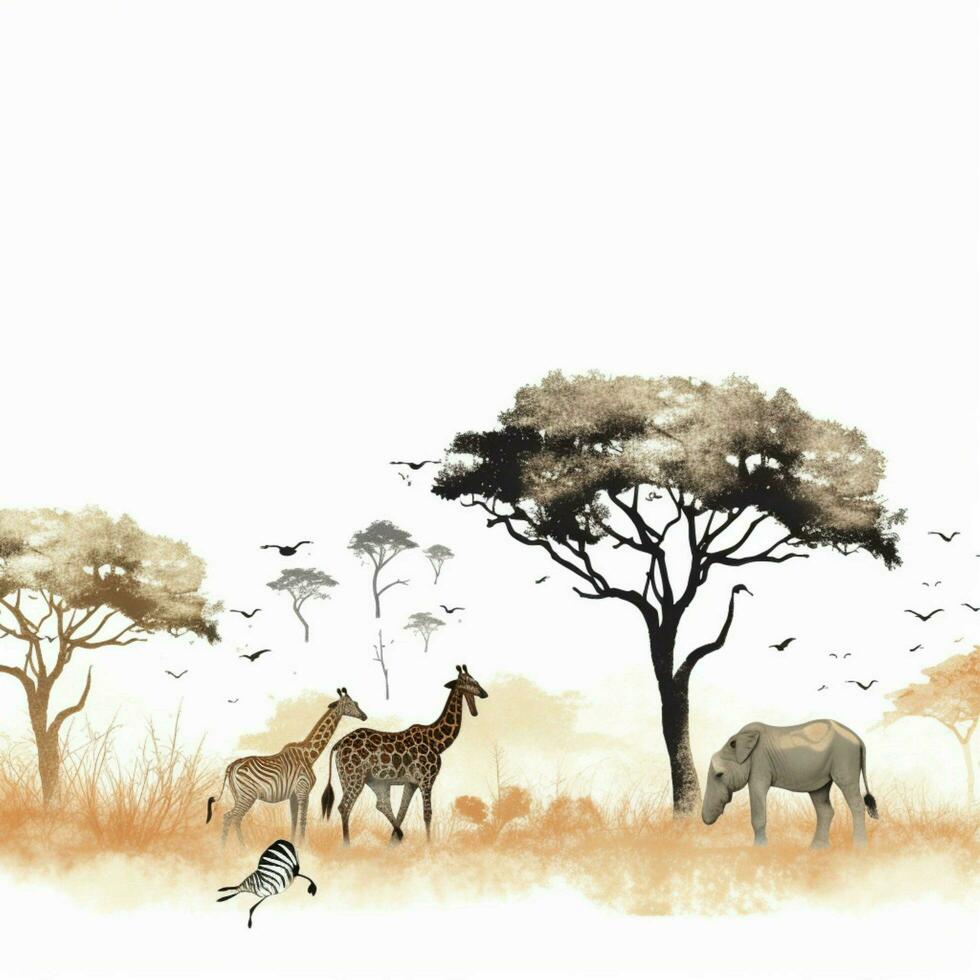 africano sfondo con trasparente sfondo foto