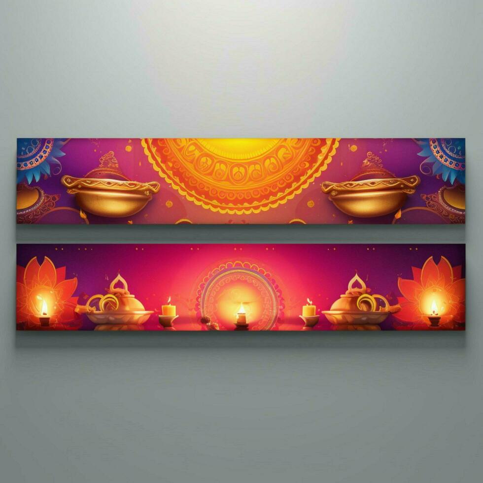 Diwali banner alto qualità 4k ultra HD hdr foto