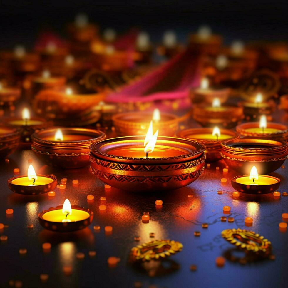 Diwali sfondo alto qualità 4k ultra HD hdr foto