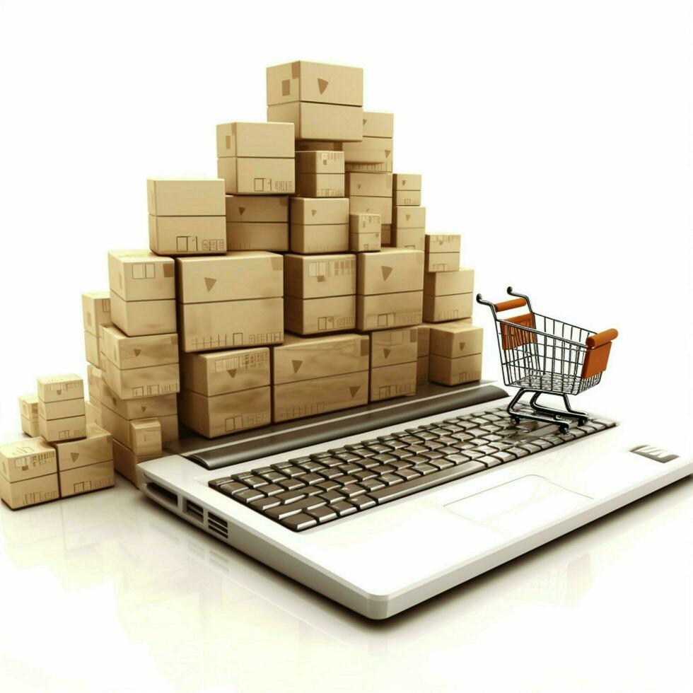 e-commerce con bianca sfondo alto qualità ultra foto