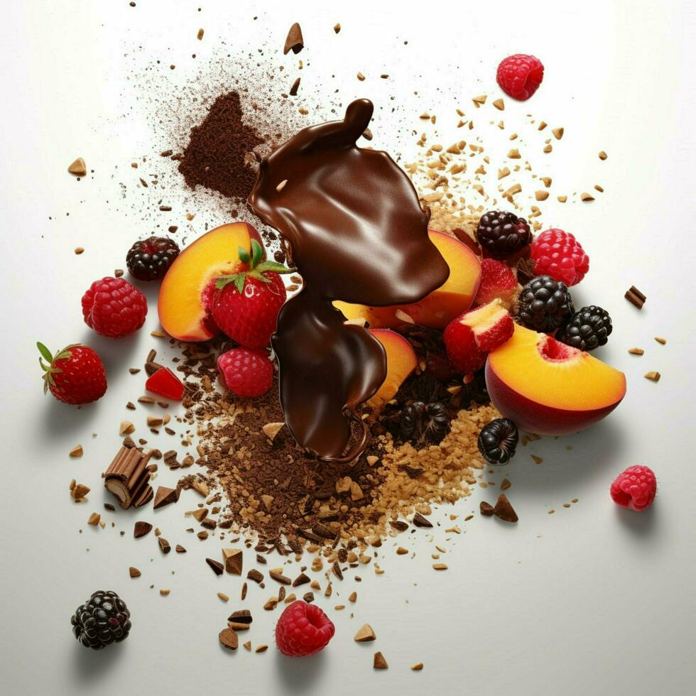 esplose assonometrico Visualizza di un' cioccolato cioccolato foto
