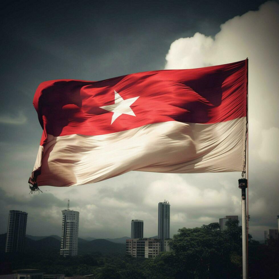 bandiera di Panama alto qualità 4k ultra h foto