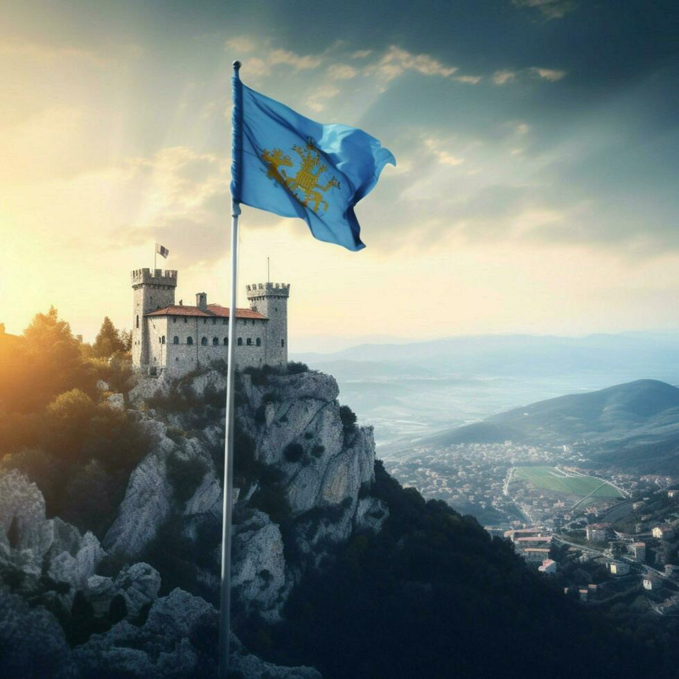 bandiera di san Marino alto qualità 4k ultimo foto