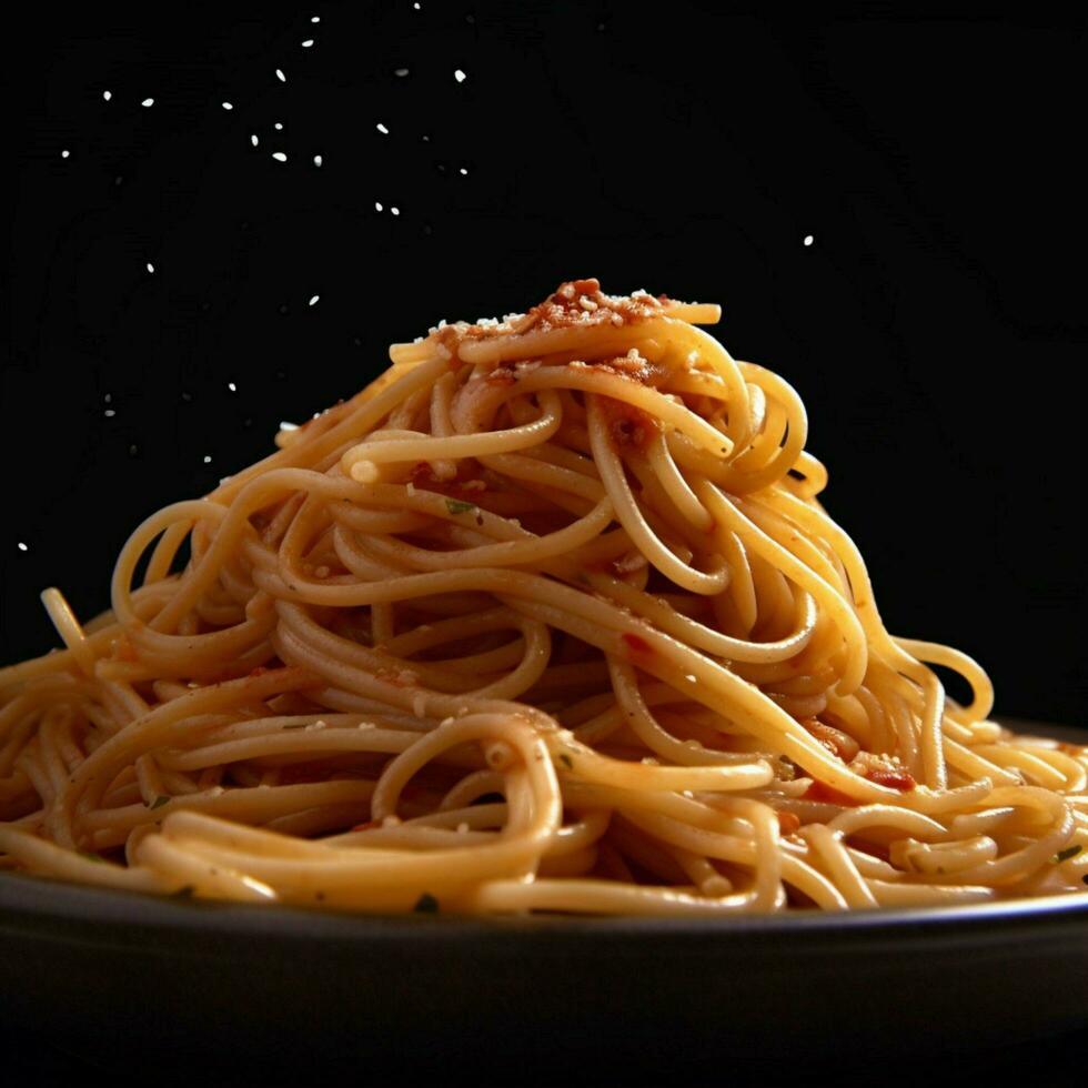 Prodotto scatti di foto di spaghetti con no indietro