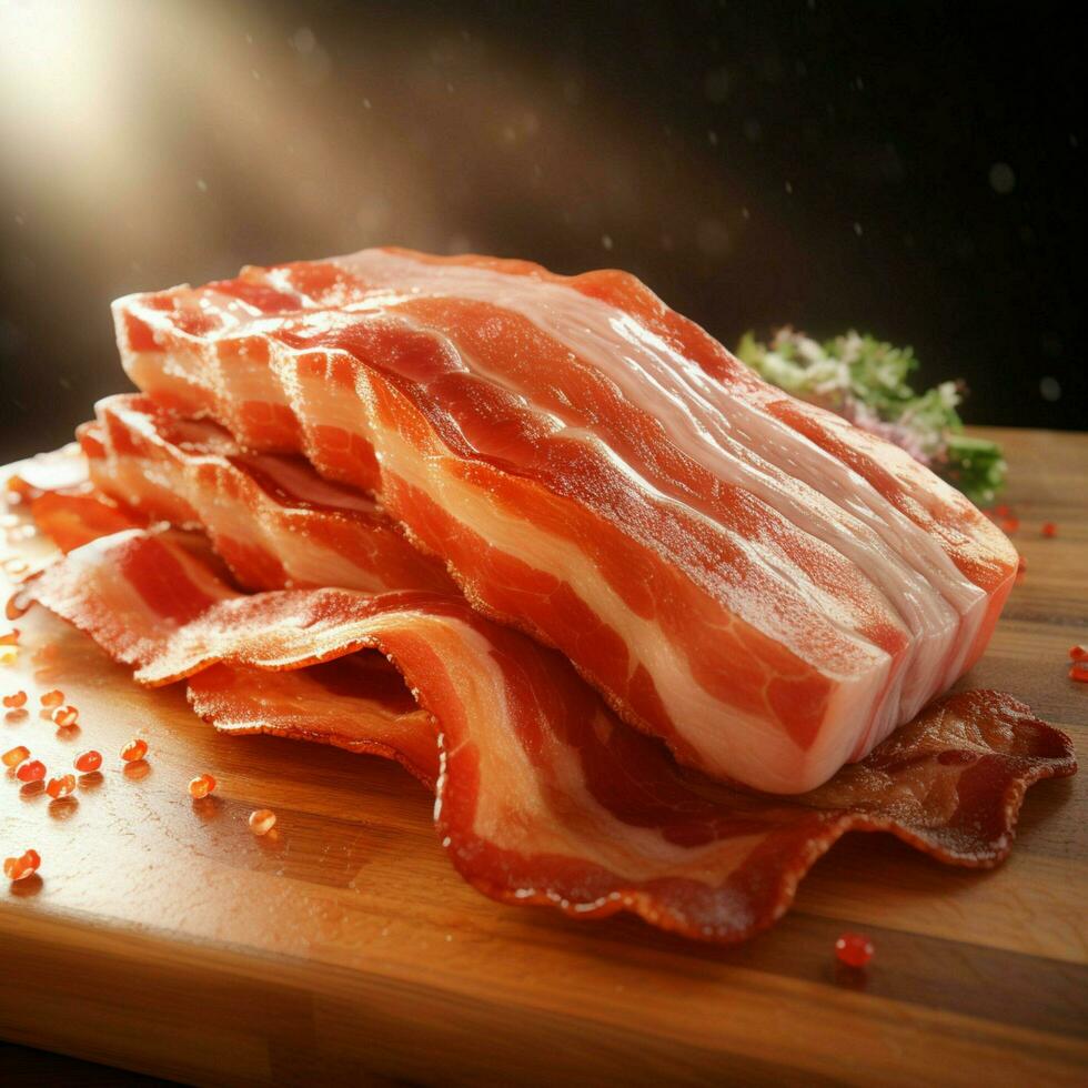 Bacon alto qualità 4k hdr foto
