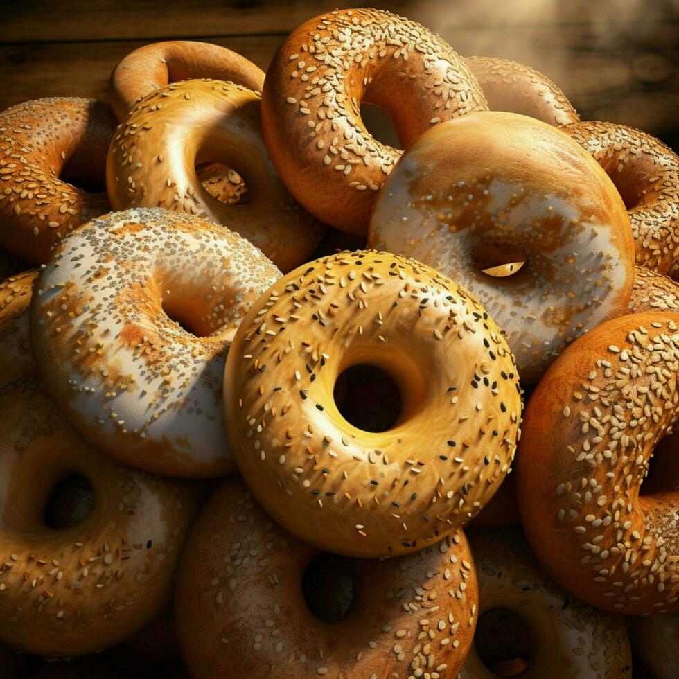 bagel alto qualità 4k hdr foto