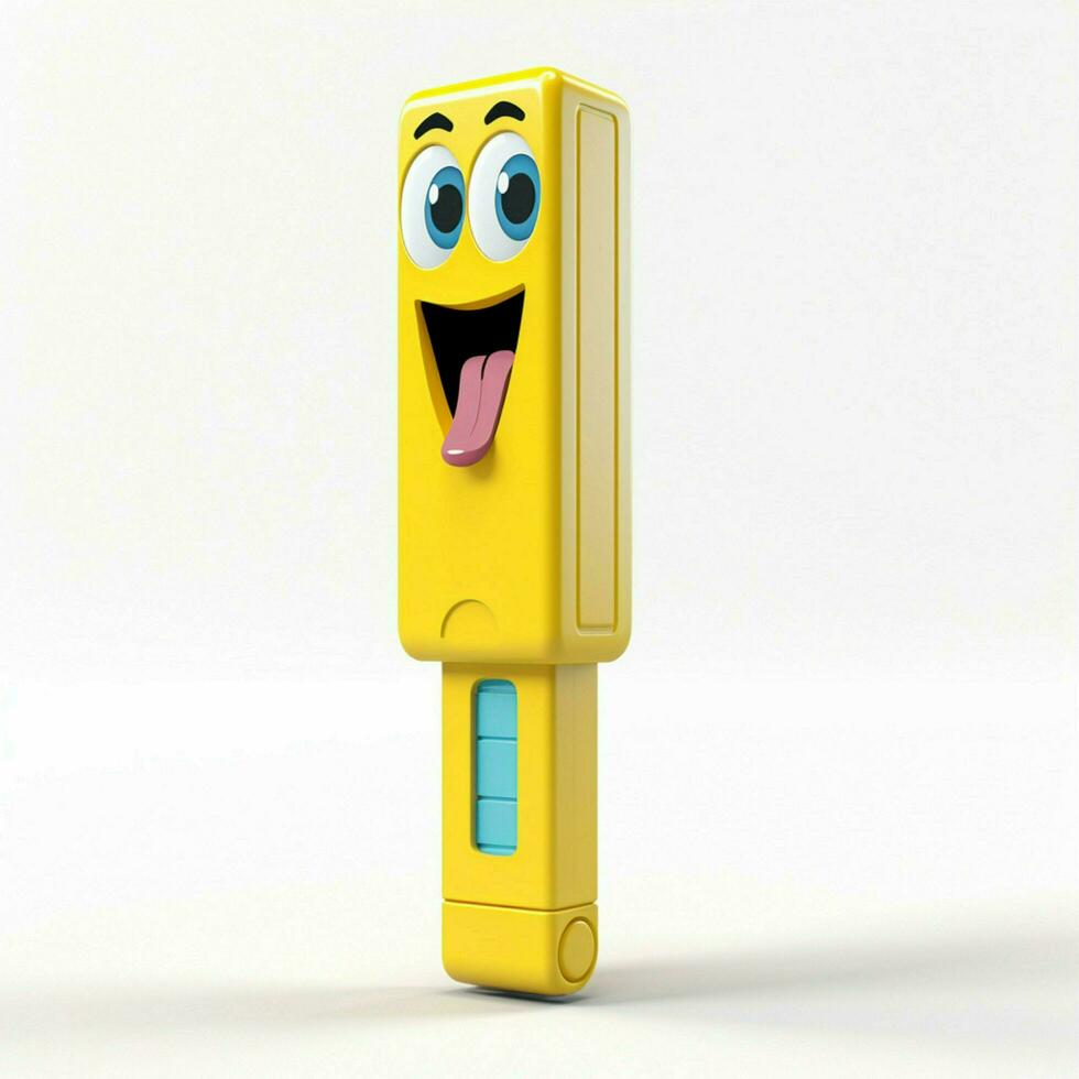 pez distributore 2d cartone animato illustraton su bianca sfondo h foto