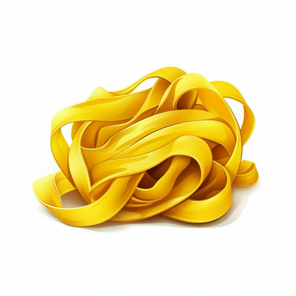 tagliatelle 2d vettore illustrazione cartone animato nel bianca backgr foto