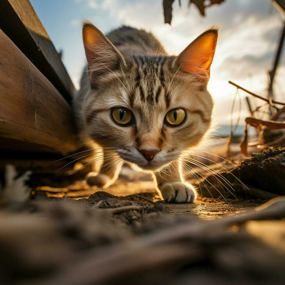 foto di gatto diverso telecamera angolo pieno tiro alto qualità