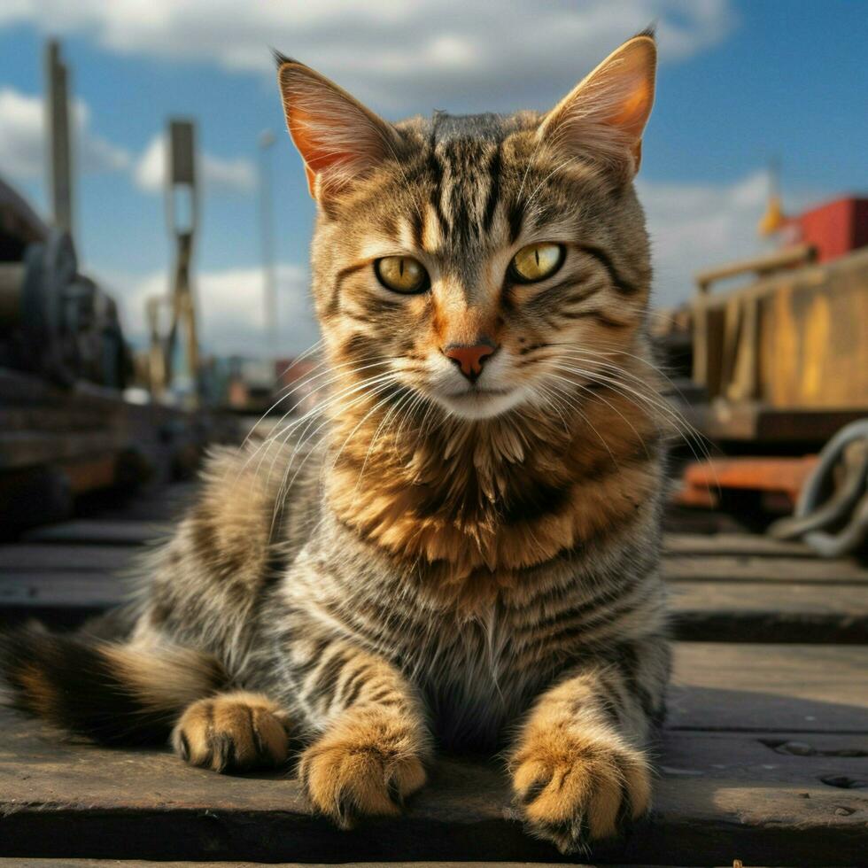 foto di gatto pieno tiro alto qualità hdr 16k ultra HD selvaggio