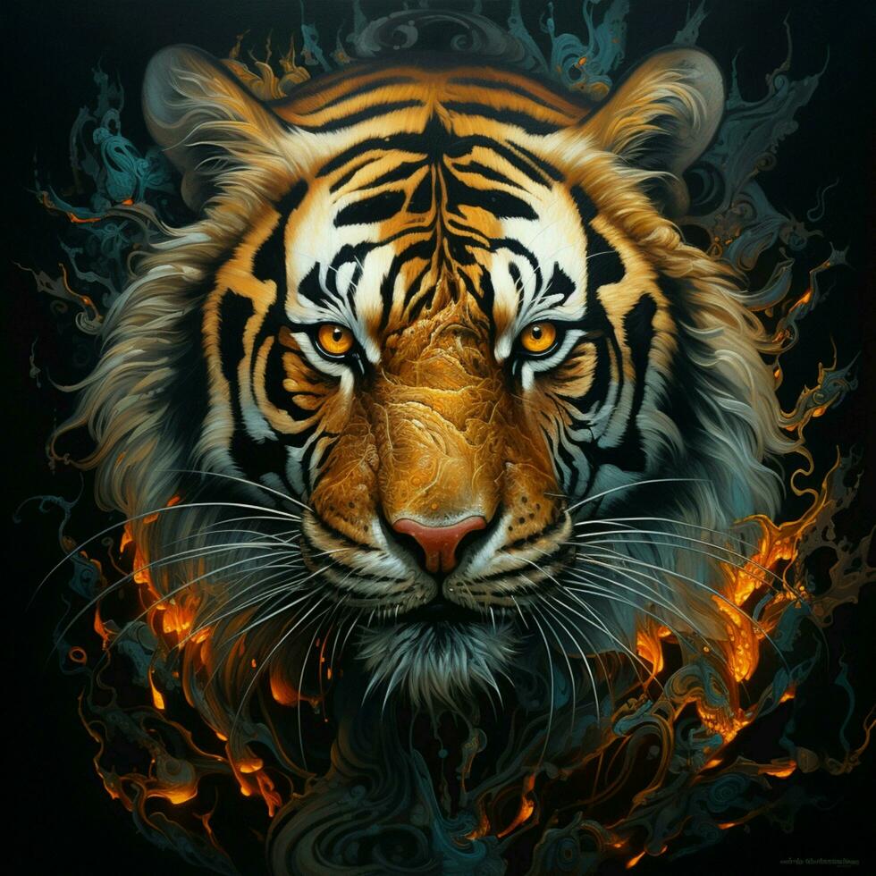 tigre sfondo HD foto