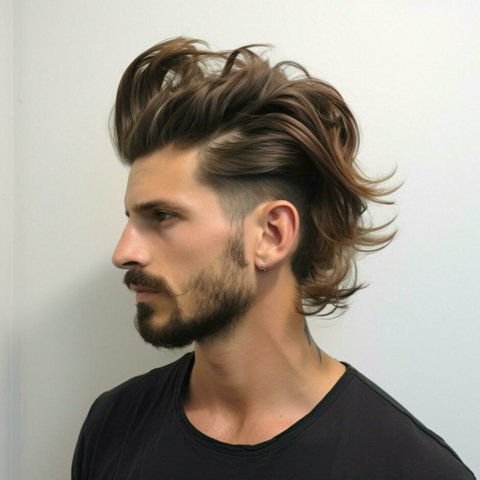 uomo capelli stile foto