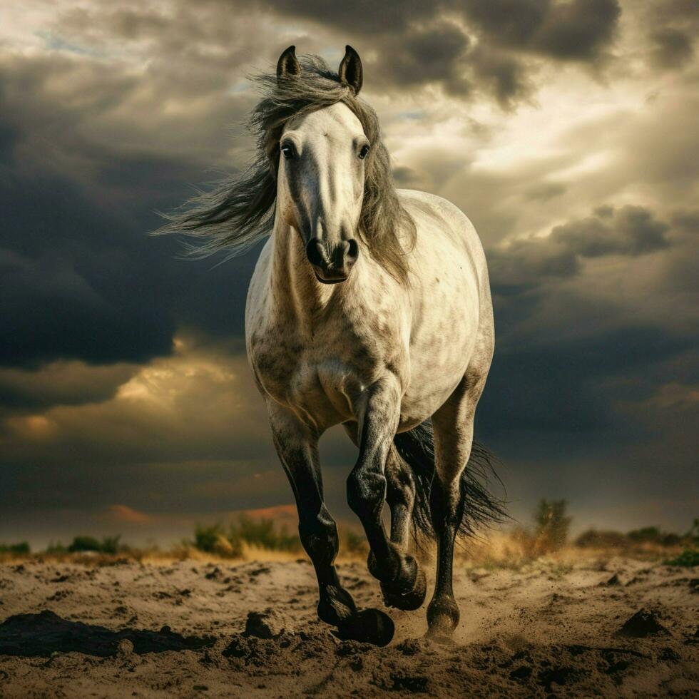 foto di cavallo pieno tiro alto qualità hdr 16k ultra HD