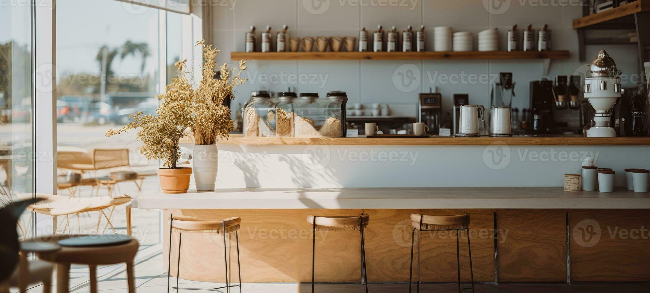 legna bar caffè negozio ristorante, ai generativo foto