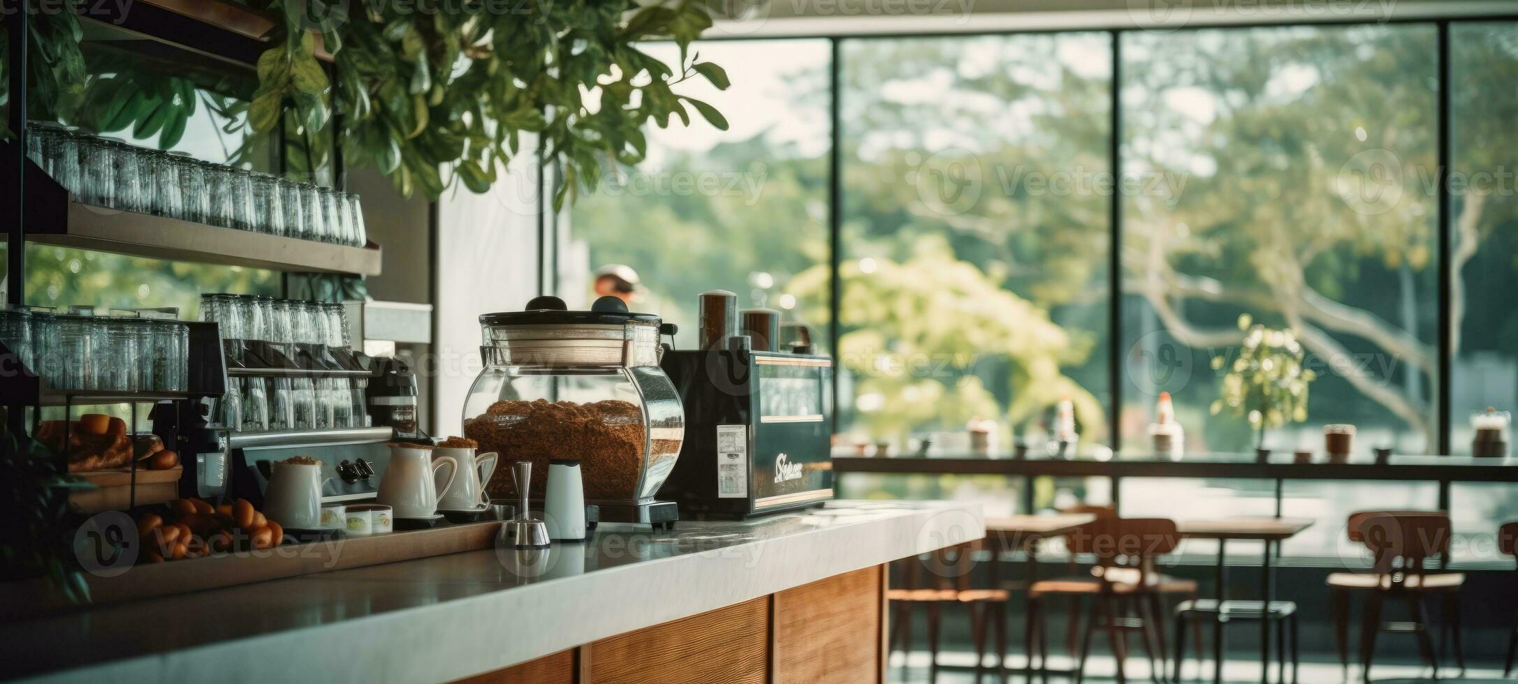 legna bar caffè negozio ristorante, ai generativo foto