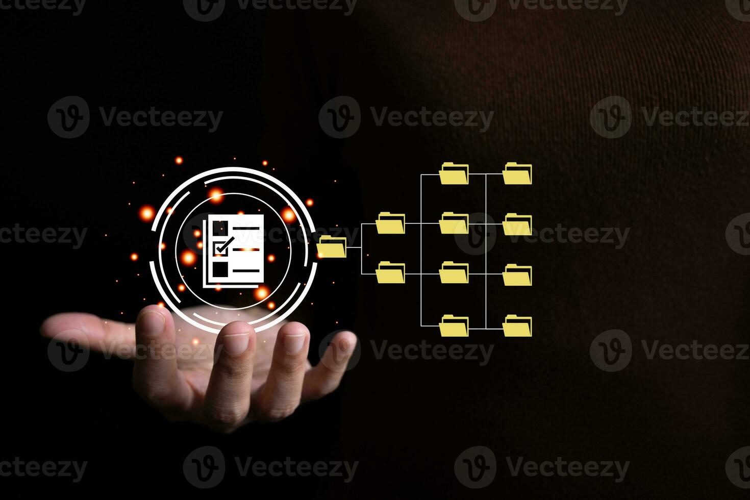 sistema di gestione dei documenti dms, gestione di database di documenti online, organizzazione dei documenti organizzati, processi automatizzati per la gestione dei file, erp enterprise efficiente, tecnologia aziendale. foto