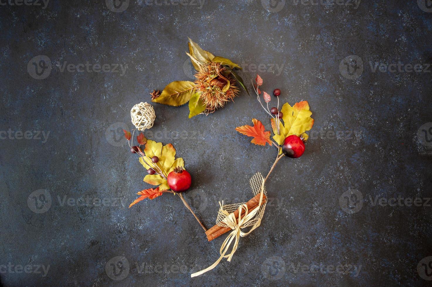 foglie d'autunno a forma di cuore heart foto