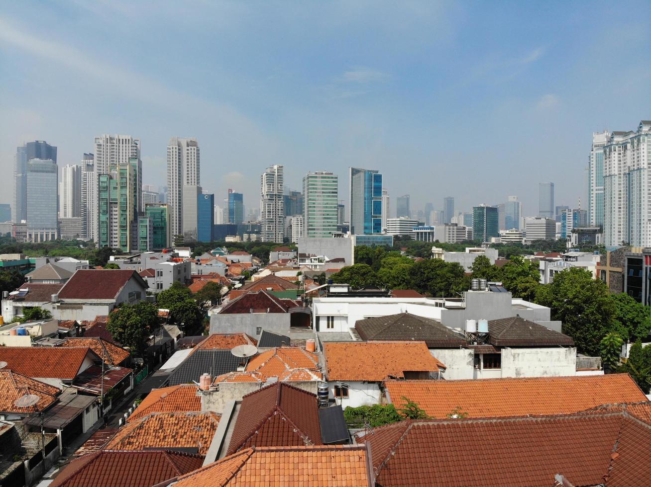 vista di Giacarta, Indonesia foto