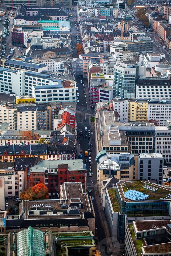 edifici generali del paesaggio urbano europeo in germania francoforte foto