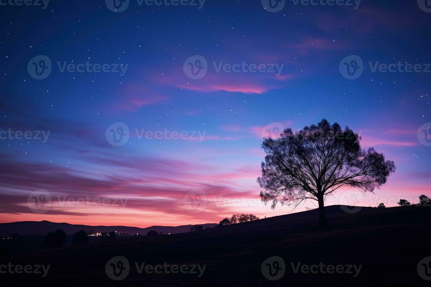 travolgente crepuscolo cielo con copia spazio, ideale per aggiungendo testo o grafica per il tuo disegni. generativo ai foto