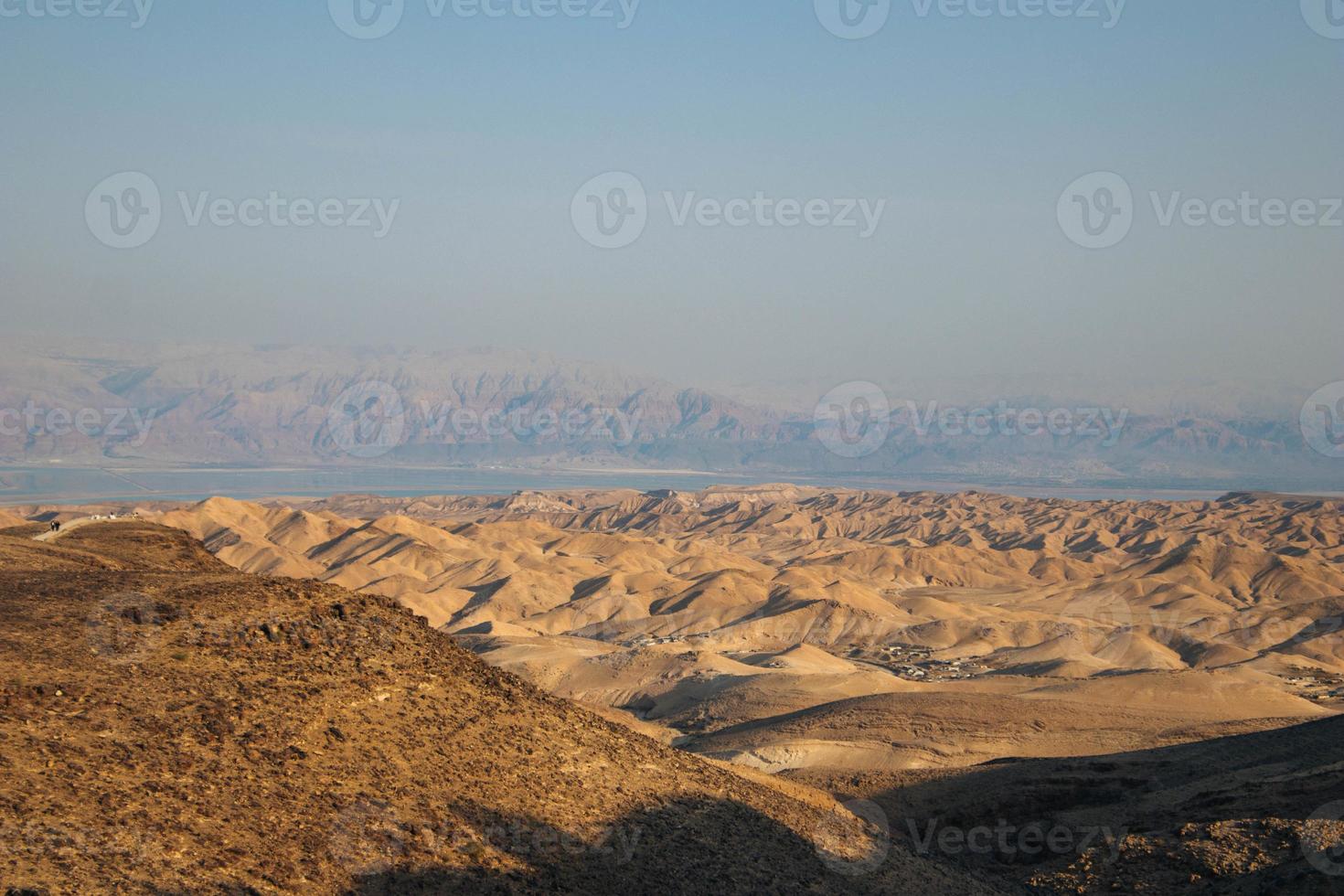 vista del deserto del deserto della Giudea, israele foto