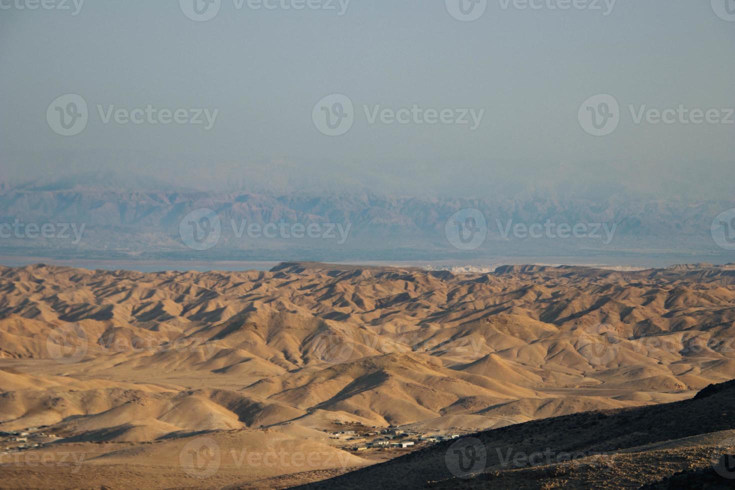 vista del deserto del deserto della Giudea, israele foto