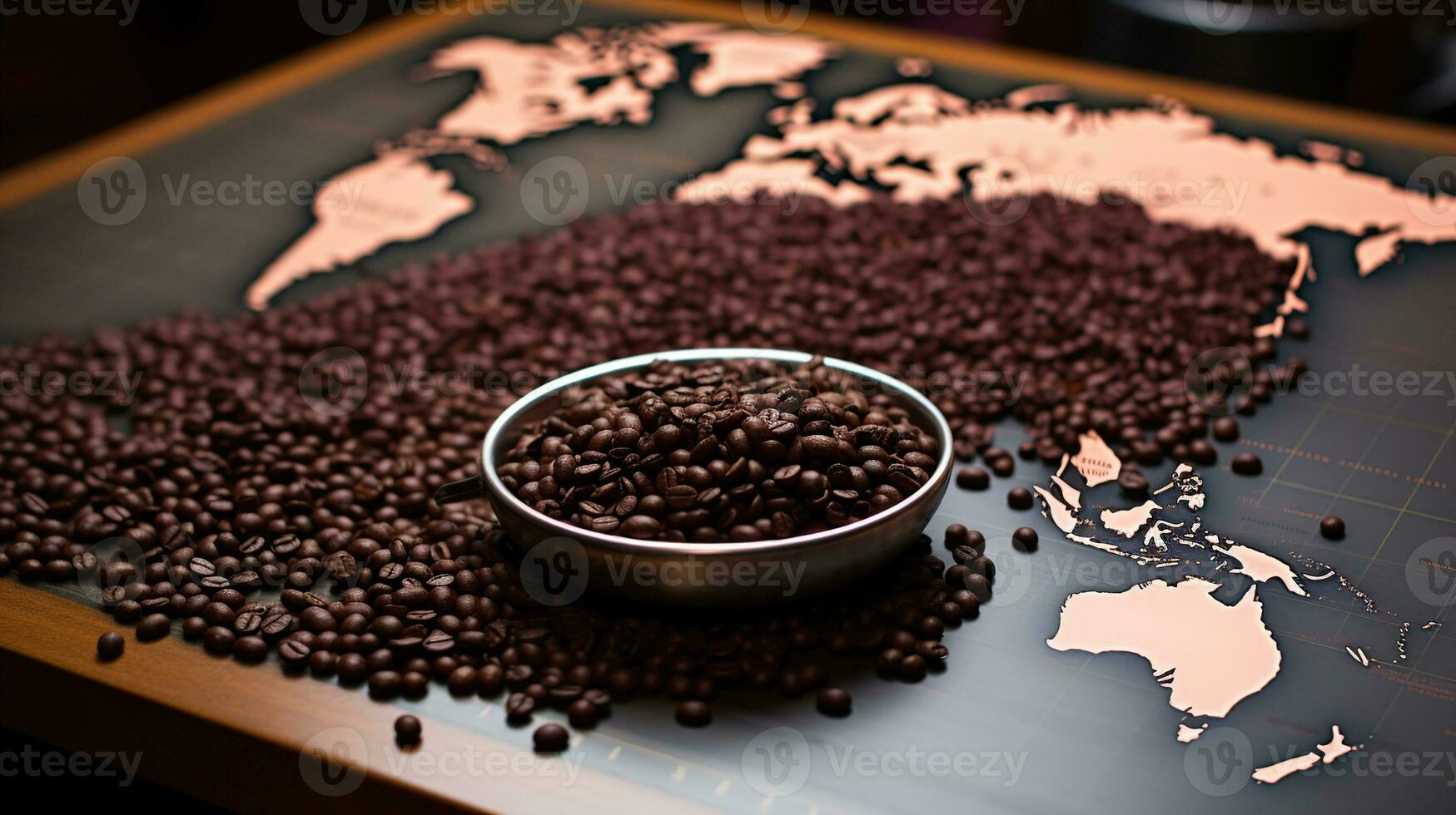 caffè culture a partire dal in giro il mondo. ai generato foto