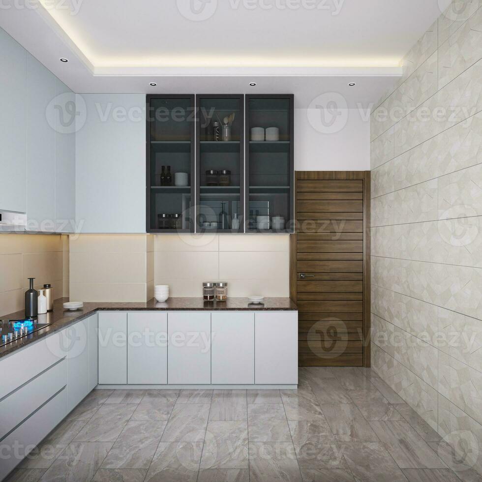 la creazione di un' accogliente atmosfera rustico cucina interno design idee 3d interpretazione foto