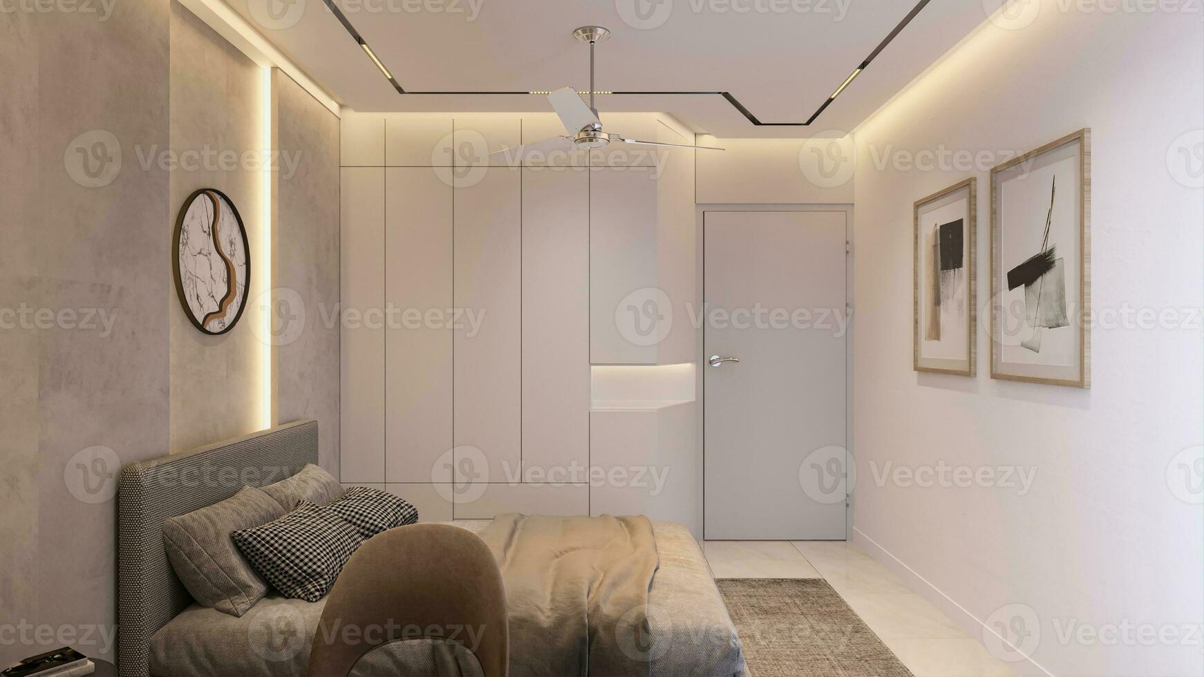 moderno Camera da letto design suggerimenti per bambini 3d interpretazione foto