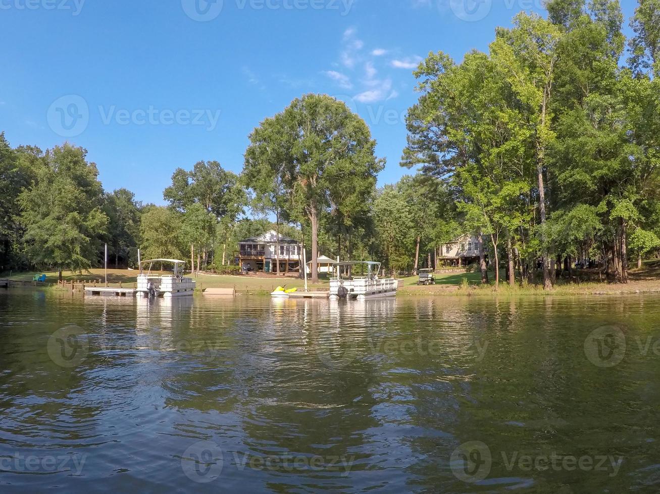 bellissime scene sul lago Wateree in South Carolina foto