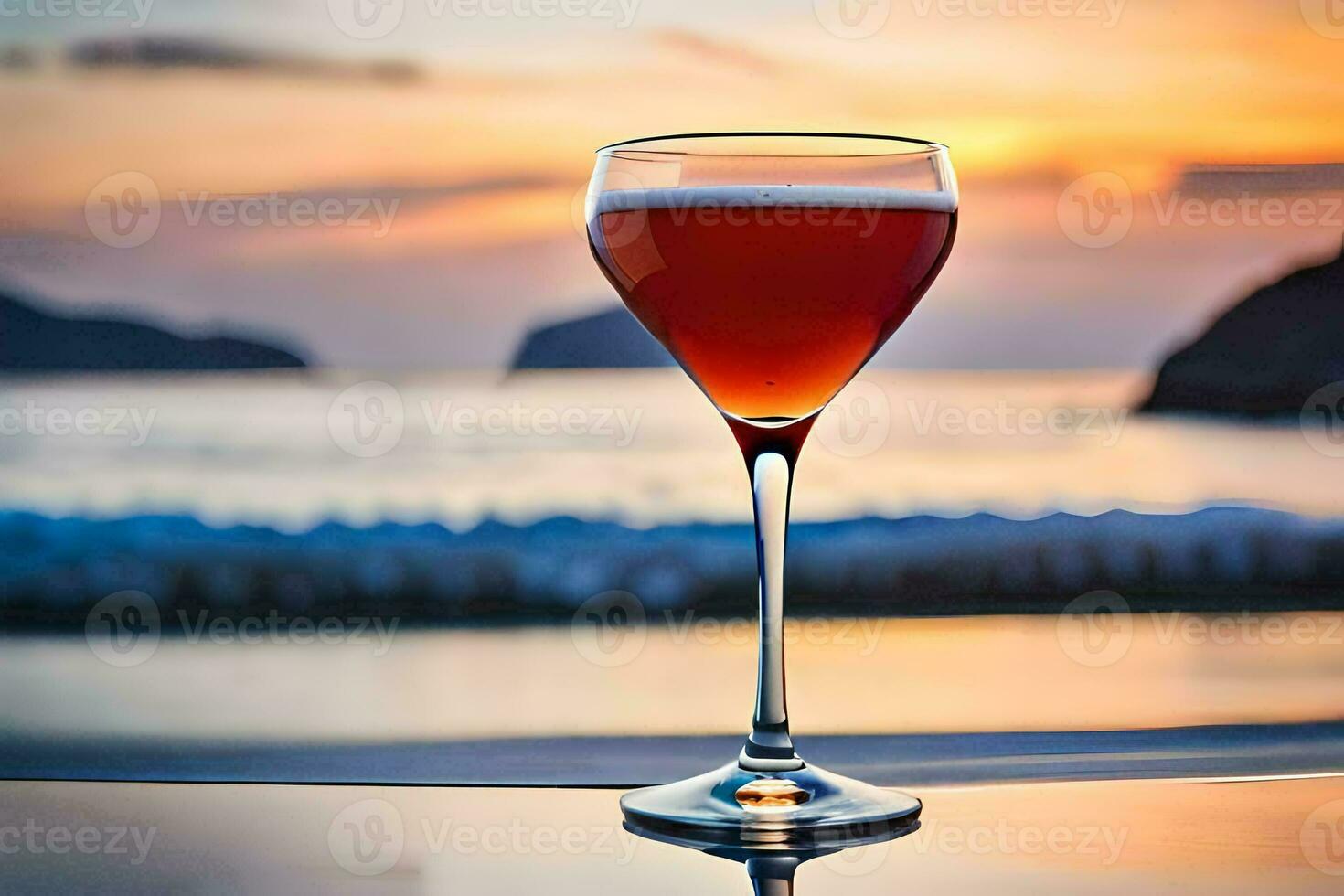 cocktail su il spiaggia. ai-generato foto