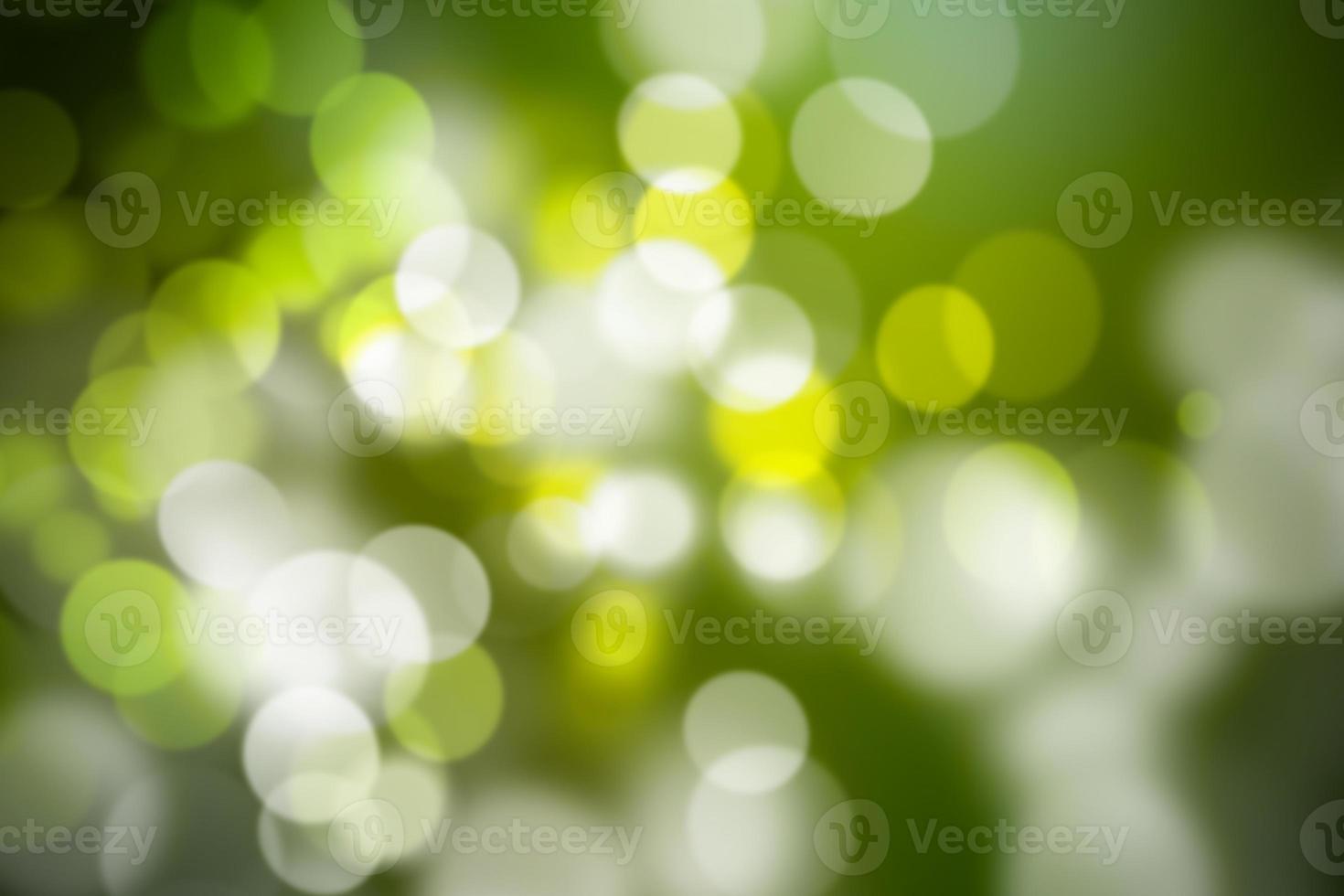 astratto sfocato circolare verde bokeh vacanza sfondo. foto