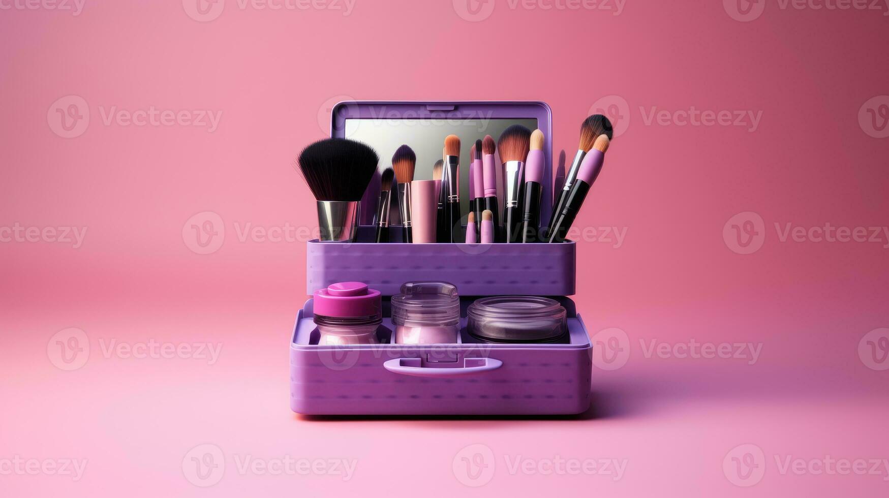 cosmetico prodotti su un' rosa sfondo foto