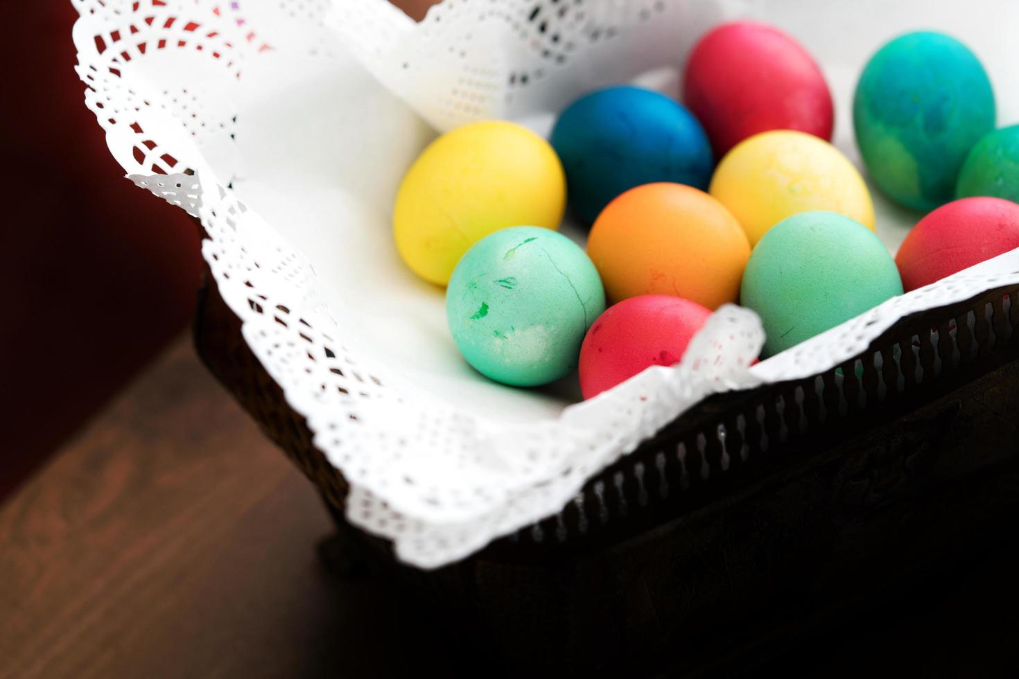 pasquali colorate uova di pasqua foto