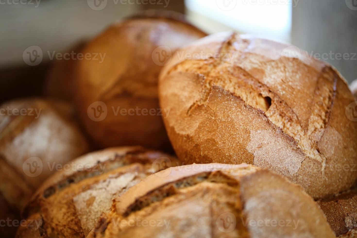 pane biologico del villaggio, prodotti farinosi, panetteria e pasticceria foto