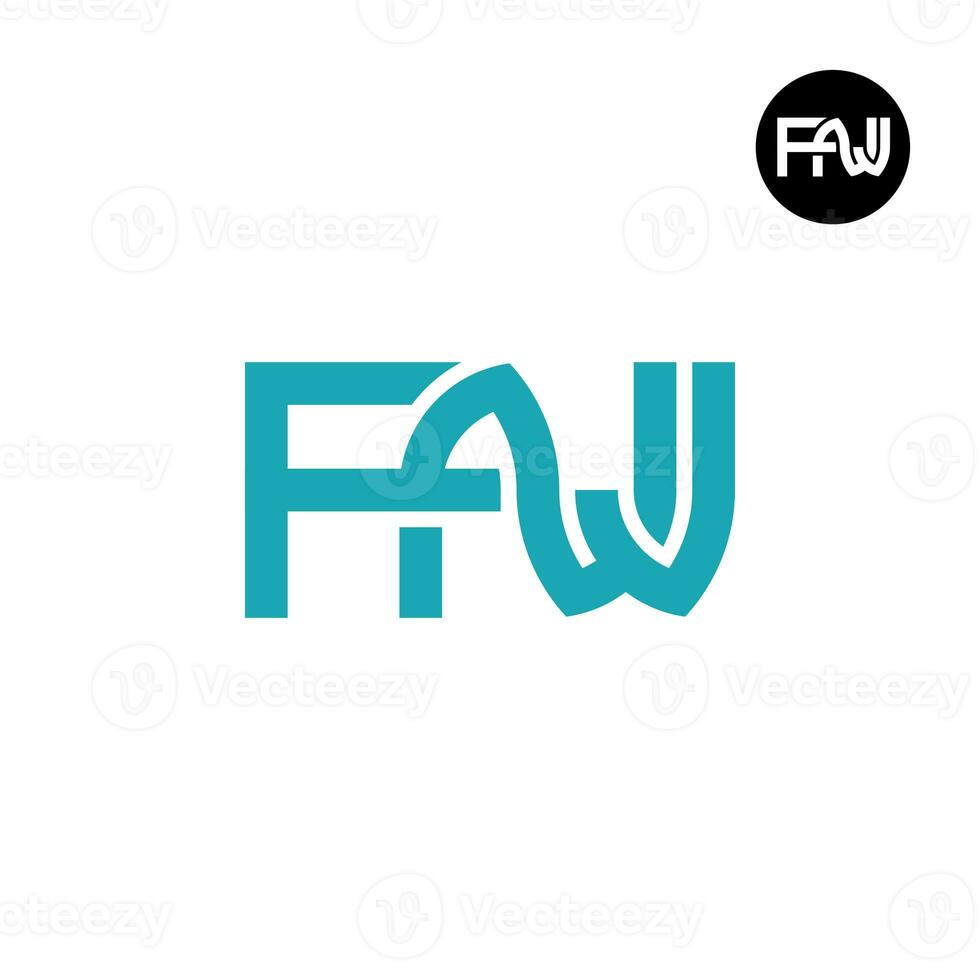 lettera fnj monogramma logo design foto