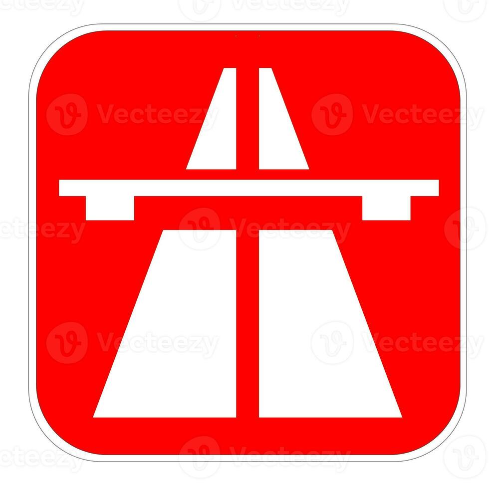 rosso autostrada icona foto