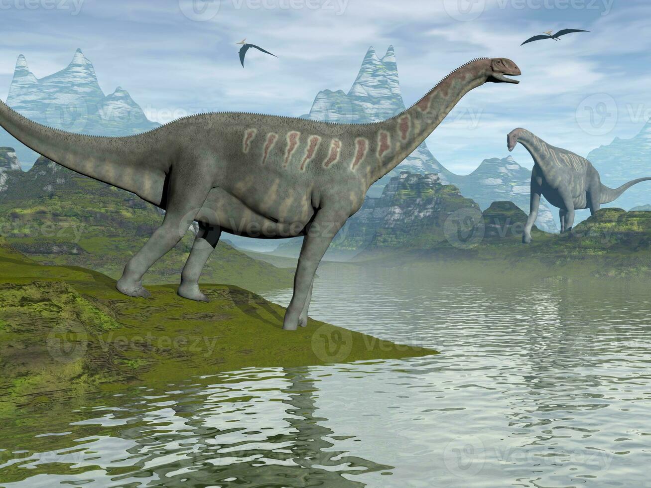 jobaria dinosauri - 3d rendere foto