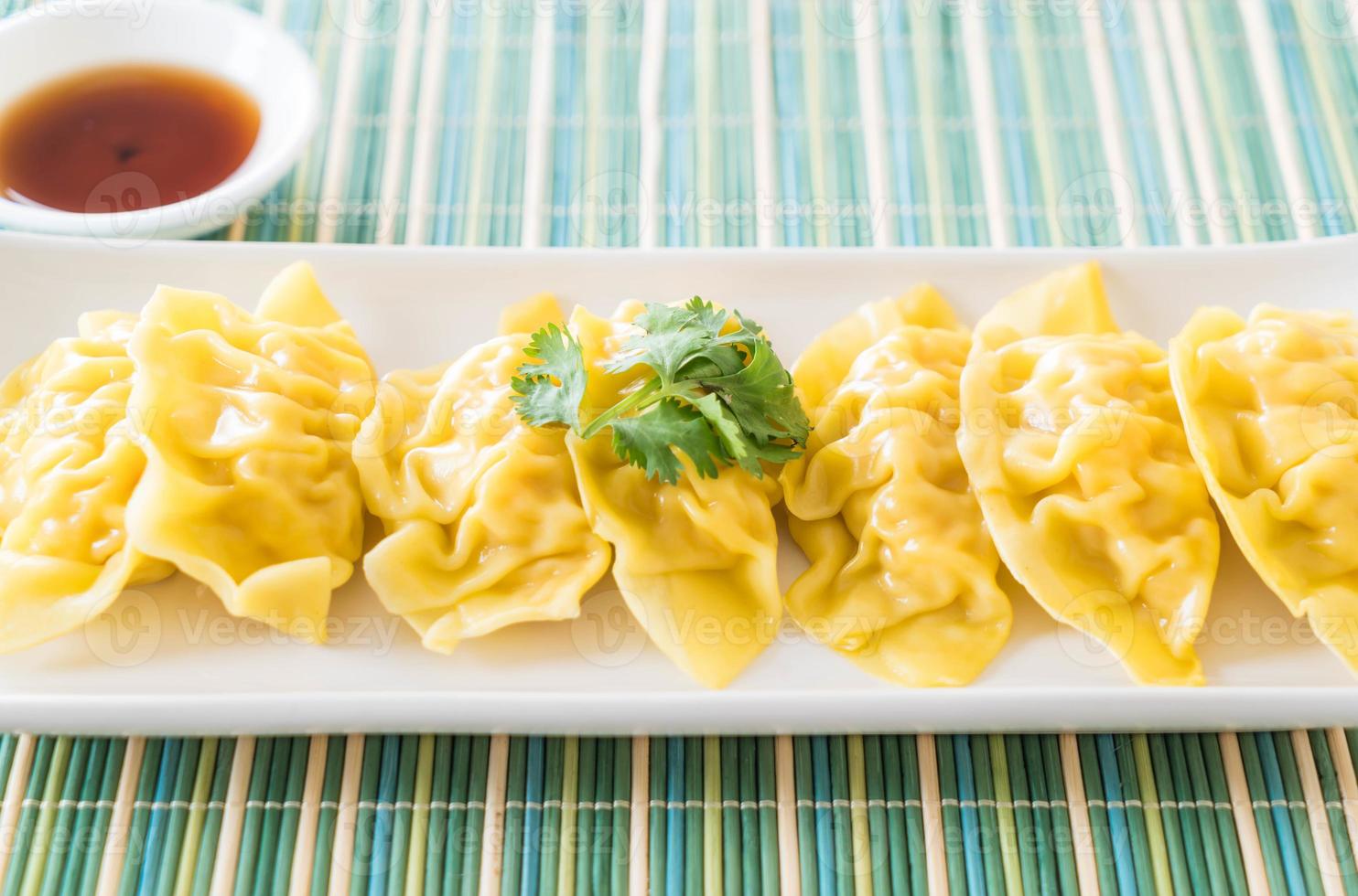 gnocchi di gamberi al vapore dim sum foto