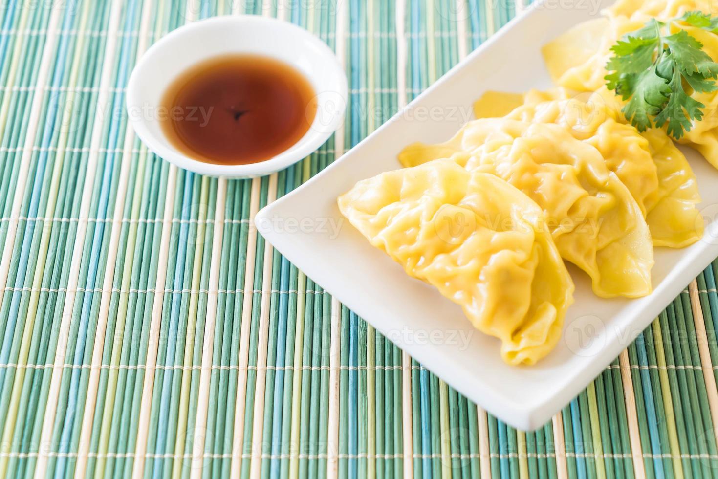 gnocchi di gamberi al vapore dim sum foto